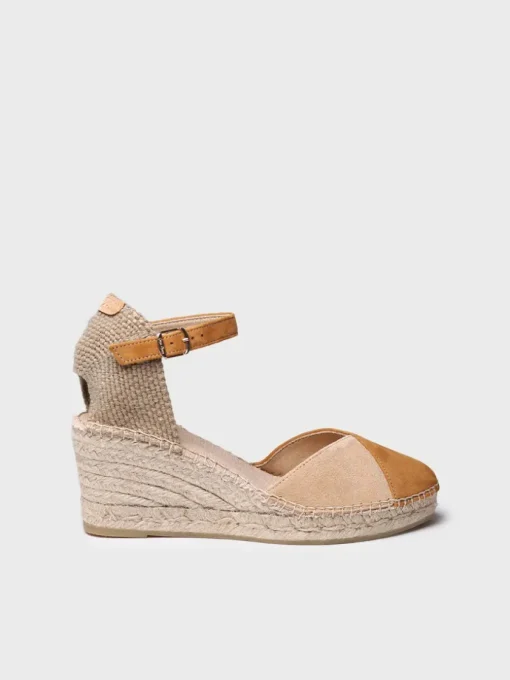 Femme Toni Pons BERAL - Espadrilles compensées pour femme et daim bicolore