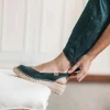 Femme Toni Pons BERNIA-P - Espadrille à talon compensé et cuir pour femme