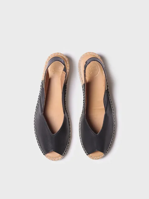 Femme Toni Pons BERNIA-P - Espadrille à talon compensé et cuir pour femme