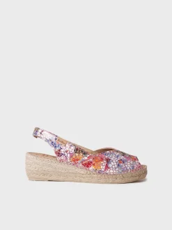 Femme Toni Pons BERNIA-PM - Espadrille à talon compensé et cuir pour femme