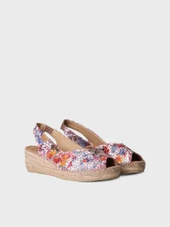 Femme Toni Pons BERNIA-PM - Espadrille à talon compensé et cuir pour femme