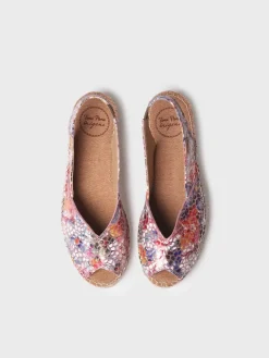 Femme Toni Pons BERNIA-PM - Espadrille à talon compensé et cuir pour femme
