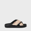 Femme Toni Pons BERTA-IP - Espadrilles plates pour femme et tissu tressé avec lanières croisées