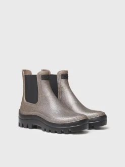 Femme Toni Pons CALGARY - Botte de pluie brillante argentée pour femme