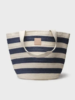 Femme Toni Pons DESI - Grand sac et raphia pour femme avec rayures marines