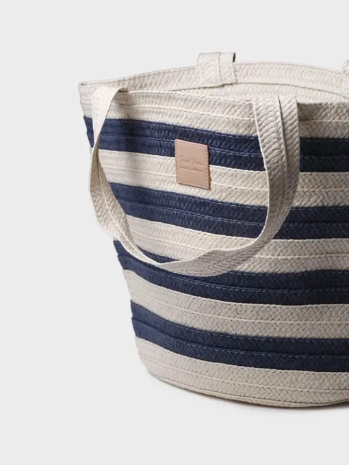 Femme Toni Pons DESI - Grand sac et raphia pour femme avec rayures marines
