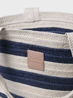 Femme Toni Pons DESI - Grand sac et raphia pour femme avec rayures marines