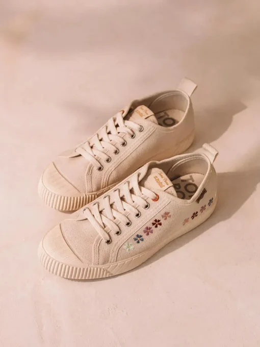 Femme Toni Pons GILDA-EA - Baskets basses pour femme et coton recyclé et broderie