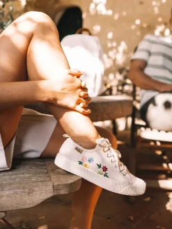 Femme Toni Pons GILDA-EJ - Baskets basses pour femme et coton recyclé et broderie