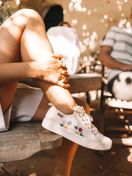 Femme Toni Pons GILDA-EJ - Baskets basses pour femme et coton recyclé et broderie