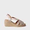 Femme Toni Pons LUCIA-AS - Espadrilles compensées pour femme et cuir métallisé avec élastiques