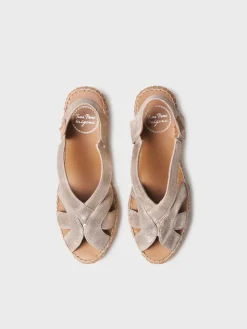 Femme Toni Pons LUCIA-AS - Espadrilles compensées pour femme et cuir métallisé avec élastiques