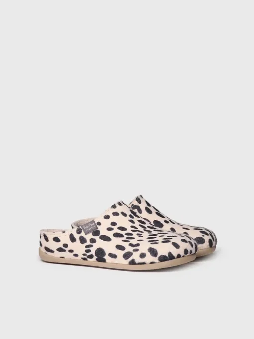 Femme Toni Pons MAUI-NM - Chausson pour femme type sabot et feutre à pois