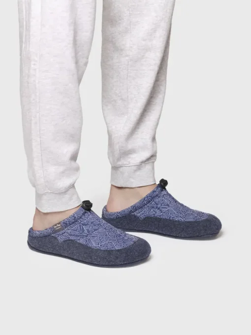 Homme Toni Pons NADIR-UM - Chausson pour homme et tissu matelassé et feutre