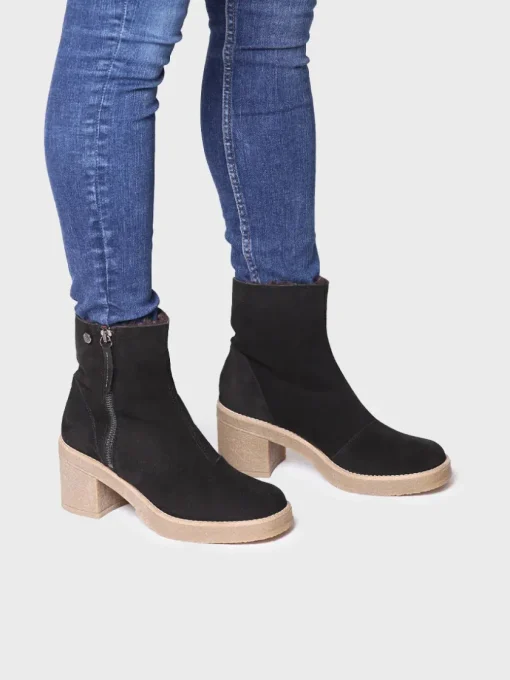 Femme Toni Pons PERU-SY - Bottine à talon large pour femme et daim