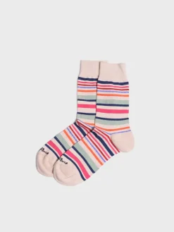 Homme Toni Pons QUEL-BR - Chaussettes unisexe et coton à rayures