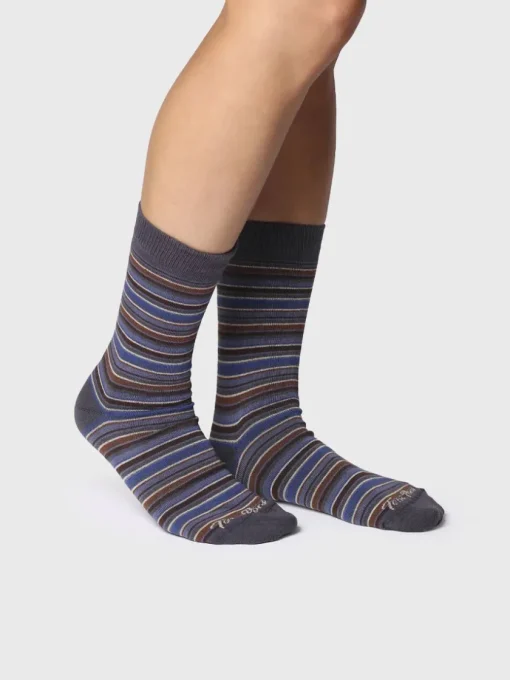 Homme Toni Pons QUEL-BR - Chaussettes unisexe et coton à rayures