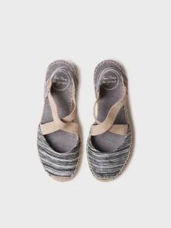 Femme Toni Pons SABA-RG - Espadrilles compensées pour femme avec bretelles élastiques croisées