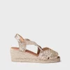 Femme Toni Pons SALINA - Espadrilles compensées à bout ouvert et cuir tressé pour femme