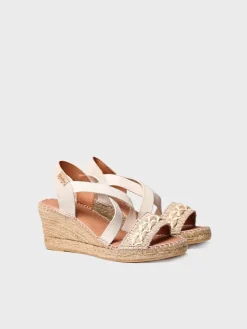 Femme Toni Pons SUSA-BN - Sandale à talon compensé et jute pour femme