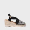 Femme Toni Pons TERRA-CL - Espadrille à talon compensé moyen en tissu multicolore à finition brillante