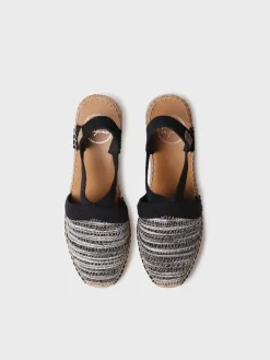 Femme Toni Pons TERRA-CL - Espadrille à talon compensé moyen en tissu multicolore à finition brillante