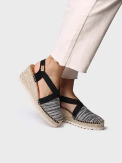Femme Toni Pons TERRA-CL - Espadrille à talon compensé moyen en tissu multicolore à finition brillante