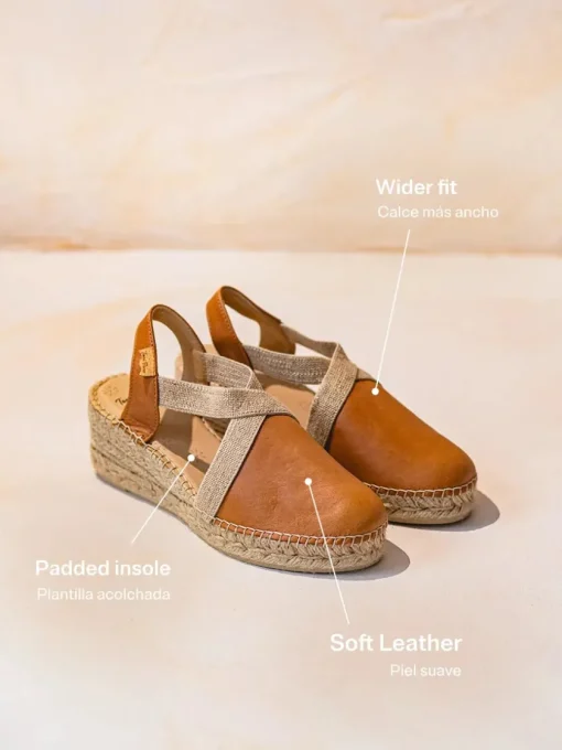 Femme Toni Pons TUNDRA - Espadrilles compensées et pour femme avec élastiques conçus pour un ajustement plus large